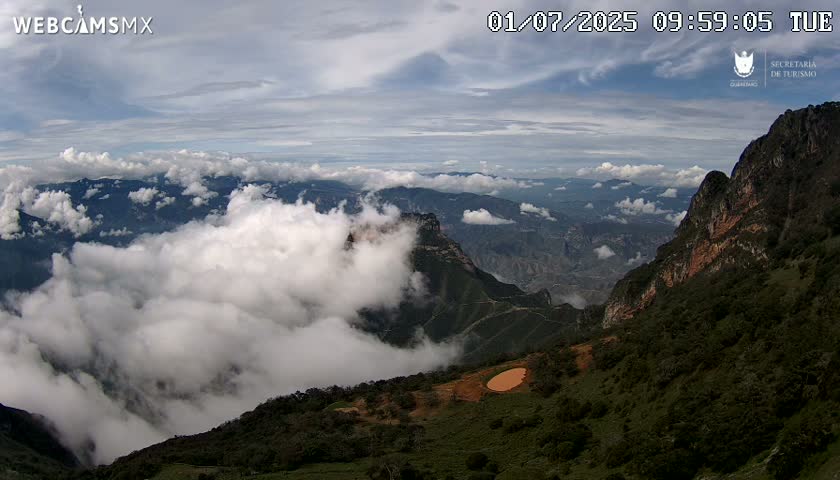 Pinal de Amoles, Mirador Cuatro Palos (Mirador Cuatro Viewpoint) Live Cam - Cadereyta de Montes, Queretaro, Mexico