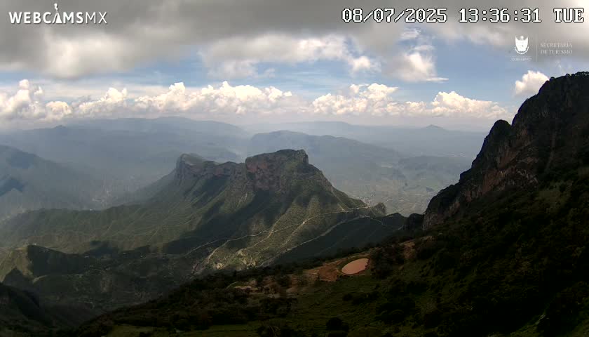 Pinal de Amoles, Mirador Cuatro Palos (Mirador Cuatro Viewpoint) Live Cam - Cadereyta de Montes, Queretaro, Mexico