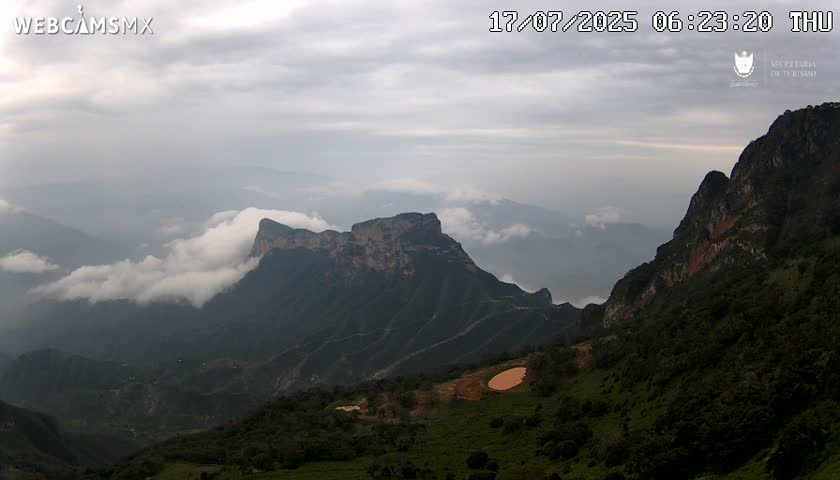 Pinal de Amoles, Mirador Cuatro Palos (Mirador Cuatro Viewpoint) Live Cam - Cadereyta de Montes, Queretaro, Mexico