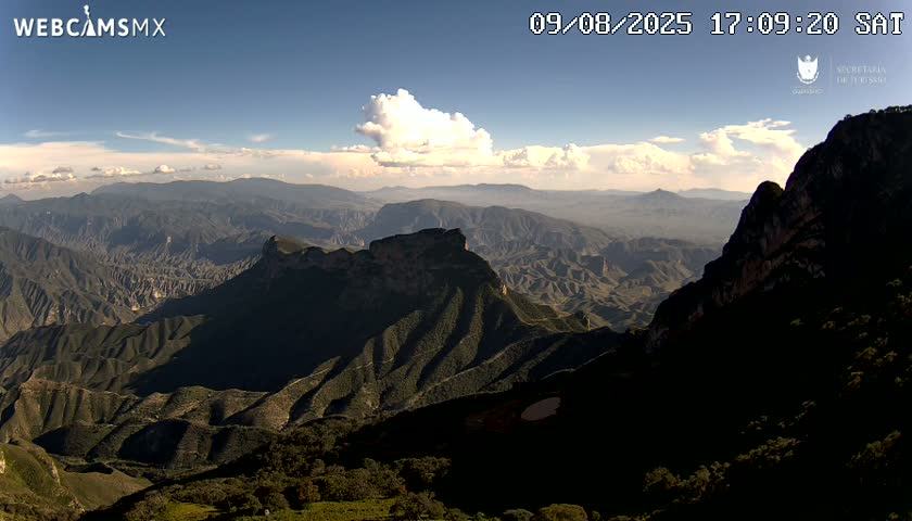 Pinal de Amoles, Mirador Cuatro Palos (Mirador Cuatro Viewpoint) Live Cam - Cadereyta de Montes, Queretaro, Mexico