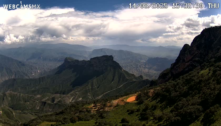 Pinal de Amoles, Mirador Cuatro Palos (Mirador Cuatro Viewpoint) Live Cam - Cadereyta de Montes, Queretaro, Mexico