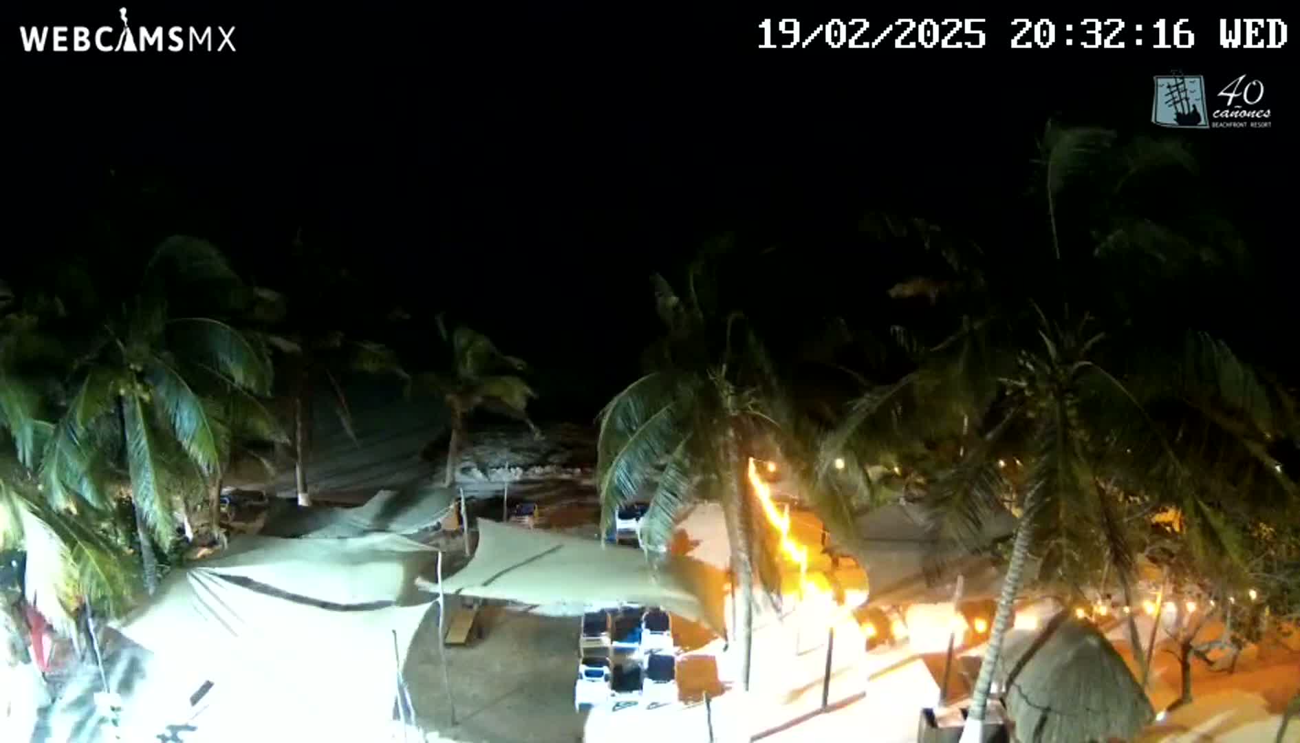 Mahahual Beach Live Cam - Othon P. Blanco,  Quintana Roo, Mexico