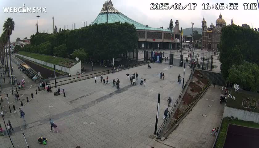 Basílica de Santa Maria de Guadalupe, Basilica of Guadalupe Live Cam - Ciudad de Mexico, CDMX, Mexico