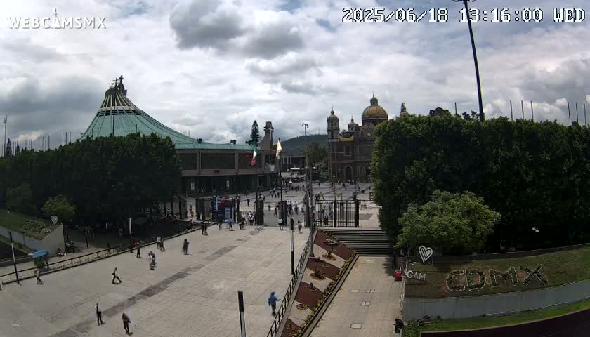 Basílica de Santa Maria de Guadalupe, Basilica of Guadalupe Live Cam - Ciudad de Mexico, CDMX, Mexico