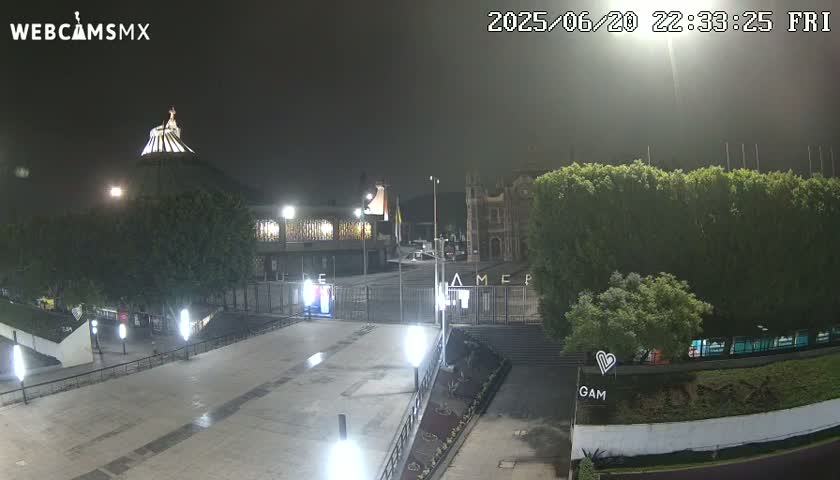 Basílica de Santa Maria de Guadalupe, Basilica of Guadalupe Live Cam - Ciudad de Mexico, CDMX, Mexico