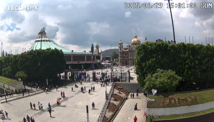 Basílica de Santa Maria de Guadalupe, Basilica of Guadalupe Live Cam - Ciudad de Mexico, CDMX, Mexico