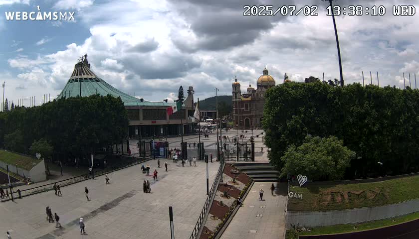 Basílica de Santa Maria de Guadalupe, Basilica of Guadalupe Live Cam - Ciudad de Mexico, CDMX, Mexico