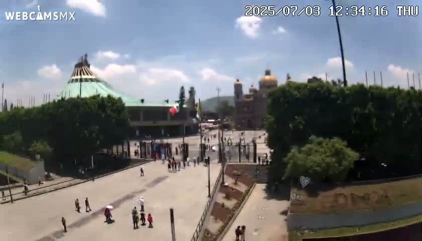 Basílica de Santa Maria de Guadalupe, Basilica of Guadalupe Live Cam - Ciudad de Mexico, CDMX, Mexico