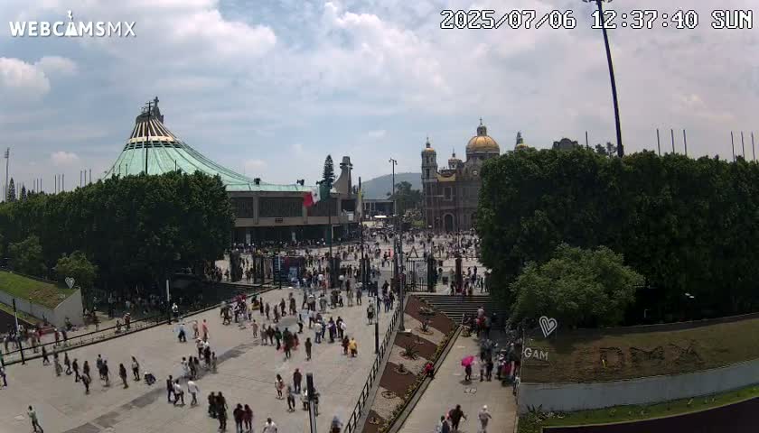 Basílica de Santa Maria de Guadalupe, Basilica of Guadalupe Live Cam - Ciudad de Mexico, CDMX, Mexico