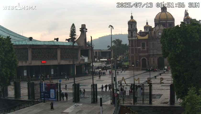 Basílica de Santa Maria de Guadalupe, Basilica of Guadalupe Live Cam - Ciudad de Mexico, CDMX, Mexico