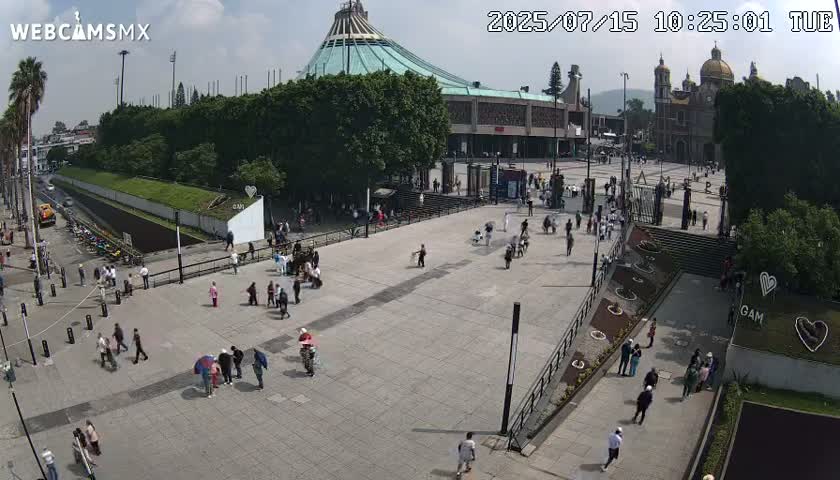 Basílica de Santa Maria de Guadalupe, Basilica of Guadalupe Live Cam - Ciudad de Mexico, CDMX, Mexico