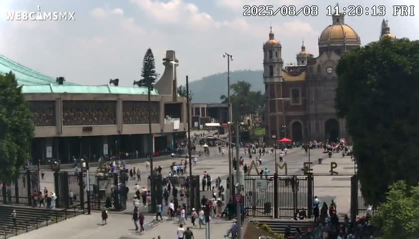 Basílica de Santa Maria de Guadalupe, Basilica of Guadalupe Live Cam - Ciudad de Mexico, CDMX, Mexico