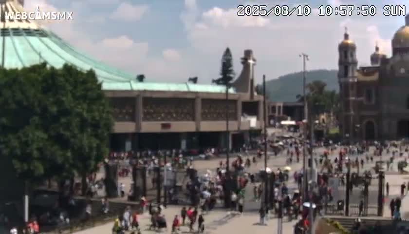 Basílica de Santa Maria de Guadalupe, Basilica of Guadalupe Live Cam - Ciudad de Mexico, CDMX, Mexico