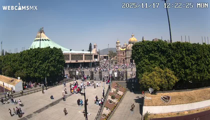 Basílica de Santa Maria de Guadalupe, Basilica of Guadalupe Live Cam - Ciudad de Mexico, CDMX, Mexico