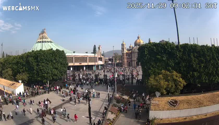 Basílica de Santa Maria de Guadalupe, Basilica of Guadalupe Live Cam - Ciudad de Mexico, CDMX, Mexico