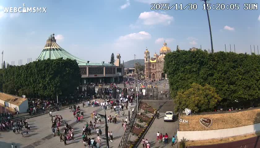 Basílica de Santa Maria de Guadalupe, Basilica of Guadalupe Live Cam - Ciudad de Mexico, CDMX, Mexico