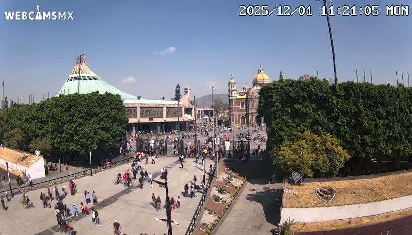 Basílica de Santa Maria de Guadalupe, Basilica of Guadalupe Live Cam - Ciudad de Mexico, CDMX, Mexico