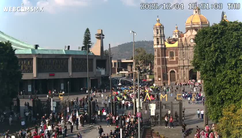 Basílica de Santa Maria de Guadalupe, Basilica of Guadalupe Live Cam - Ciudad de Mexico, CDMX, Mexico