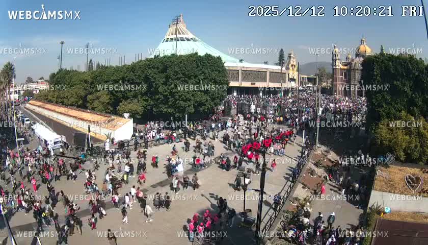 Basílica de Santa Maria de Guadalupe, Basilica of Guadalupe Live Cam - Ciudad de Mexico, CDMX, Mexico