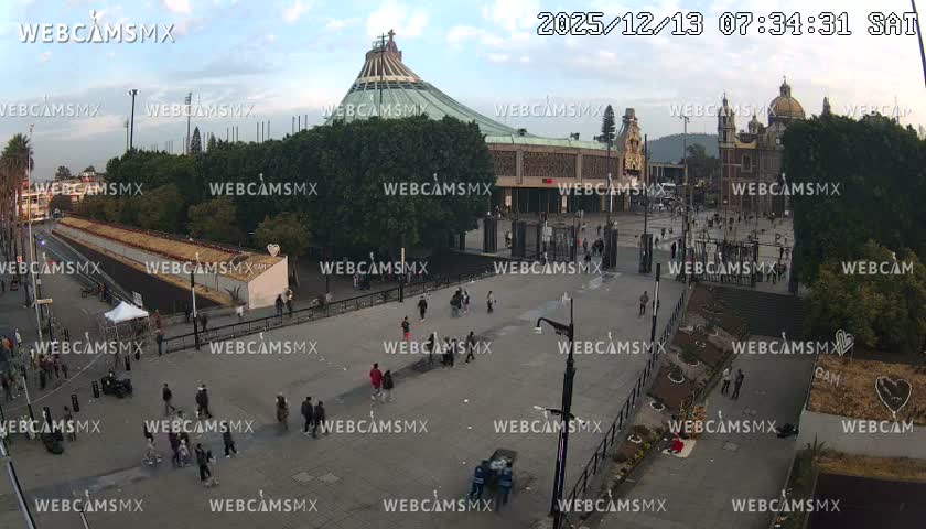 Basílica de Santa Maria de Guadalupe, Basilica of Guadalupe Live Cam - Ciudad de Mexico, CDMX, Mexico