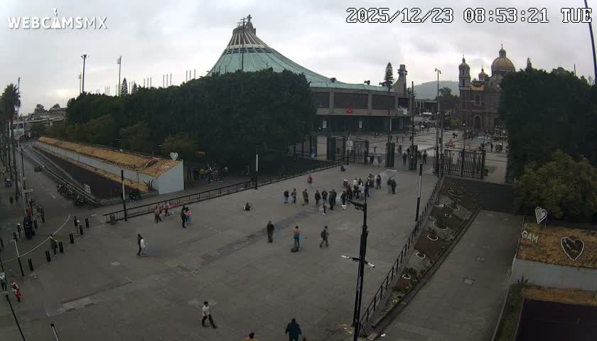 Basílica de Santa Maria de Guadalupe, Basilica of Guadalupe Live Cam - Ciudad de Mexico, CDMX, Mexico