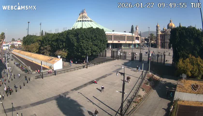 Basílica de Santa Maria de Guadalupe, Basilica of Guadalupe Live Cam - Ciudad de Mexico, CDMX, Mexico