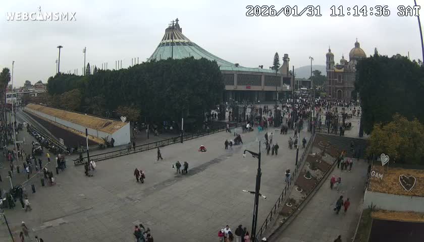 Basílica de Santa Maria de Guadalupe, Basilica of Guadalupe Live Cam - Ciudad de Mexico, CDMX, Mexico