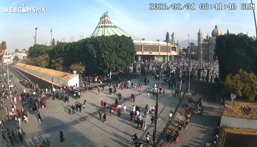 Basílica de Santa Maria de Guadalupe, Basilica of Guadalupe Live Cam - Ciudad de Mexico, CDMX, Mexico