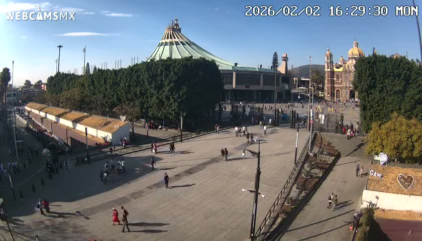Basílica de Santa Maria de Guadalupe, Basilica of Guadalupe Live Cam - Ciudad de Mexico, CDMX, Mexico