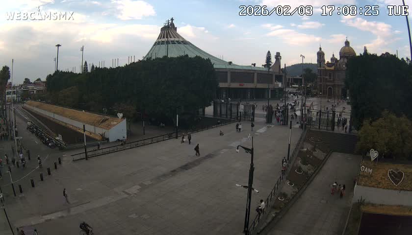 Basílica de Santa Maria de Guadalupe, Basilica of Guadalupe Live Cam - Ciudad de Mexico, CDMX, Mexico