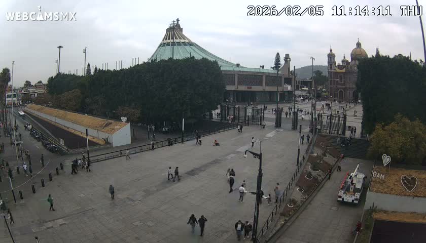 Basílica de Santa Maria de Guadalupe, Basilica of Guadalupe Live Cam - Ciudad de Mexico, CDMX, Mexico
