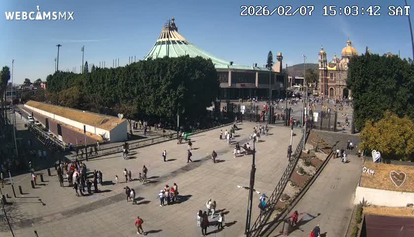 Basílica de Santa Maria de Guadalupe, Basilica of Guadalupe Live Cam - Ciudad de Mexico, CDMX, Mexico