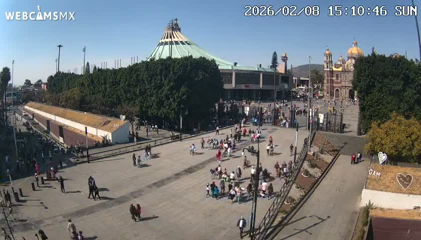 Basílica de Santa Maria de Guadalupe, Basilica of Guadalupe Live Cam - Ciudad de Mexico, CDMX, Mexico