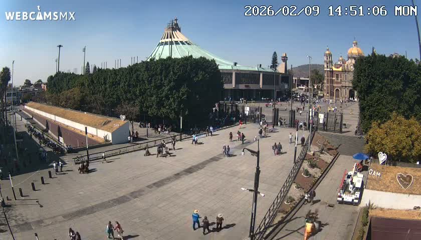 Basílica de Santa Maria de Guadalupe, Basilica of Guadalupe Live Cam - Ciudad de Mexico, CDMX, Mexico