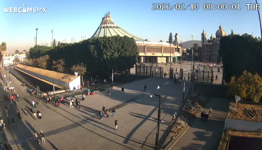 Basílica de Santa Maria de Guadalupe, Basilica of Guadalupe Live Cam - Ciudad de Mexico, CDMX, Mexico