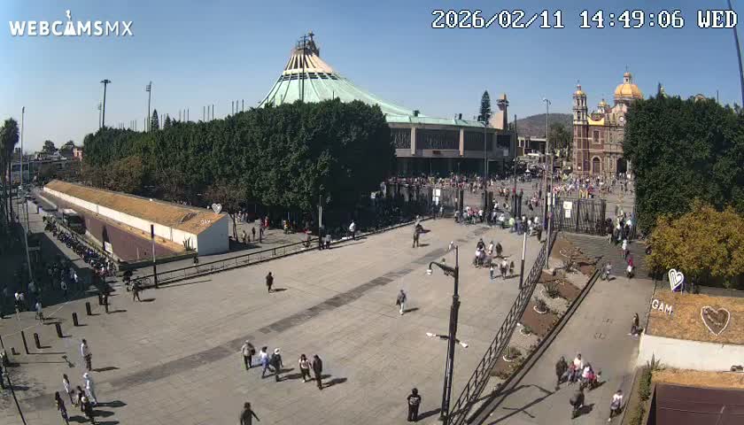 Basílica de Santa Maria de Guadalupe, Basilica of Guadalupe Live Cam - Ciudad de Mexico, CDMX, Mexico