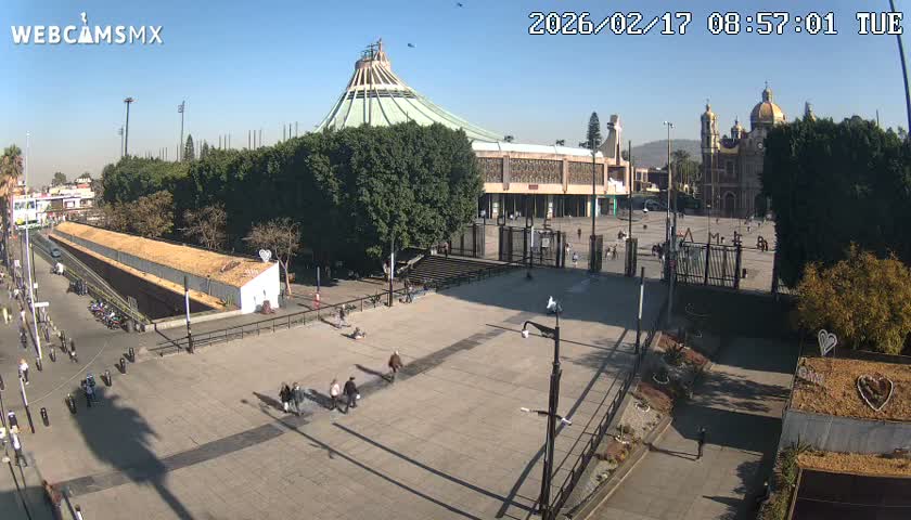 Basílica de Santa Maria de Guadalupe, Basilica of Guadalupe Live Cam - Ciudad de Mexico, CDMX, Mexico