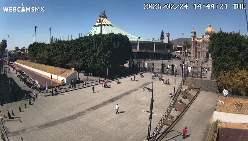 Basílica de Santa Maria de Guadalupe, Basilica of Guadalupe Live Cam - Ciudad de Mexico, CDMX, Mexico