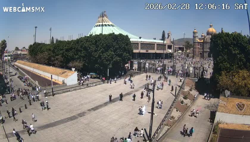 Basílica de Santa Maria de Guadalupe, Basilica of Guadalupe Live Cam - Ciudad de Mexico, CDMX, Mexico