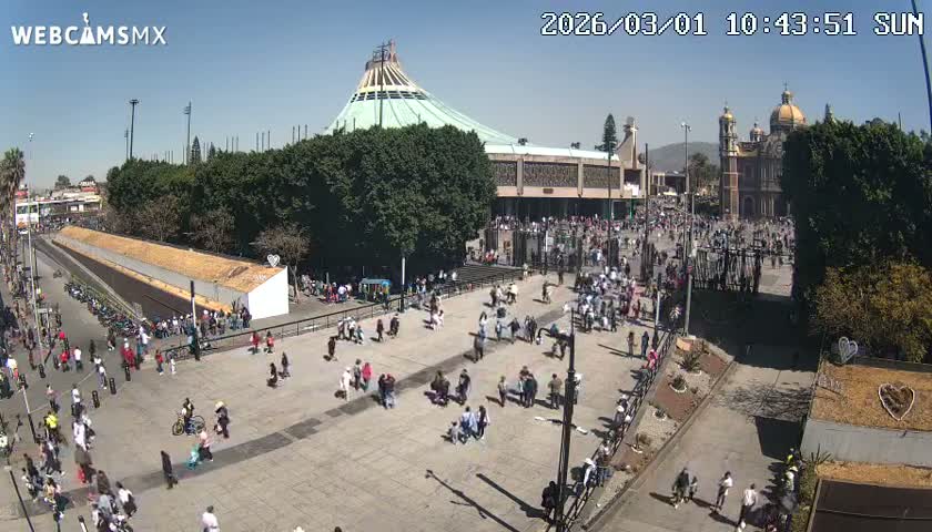 Basílica de Santa Maria de Guadalupe, Basilica of Guadalupe Live Cam - Ciudad de Mexico, CDMX, Mexico