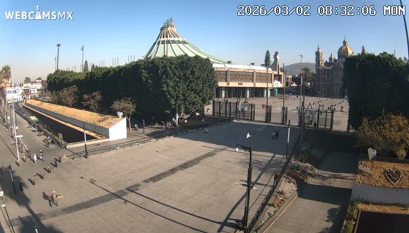Basílica de Santa Maria de Guadalupe, Basilica of Guadalupe Live Cam - Ciudad de Mexico, CDMX, Mexico