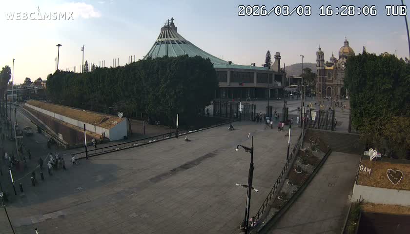 Basílica de Santa Maria de Guadalupe, Basilica of Guadalupe Live Cam - Ciudad de Mexico, CDMX, Mexico