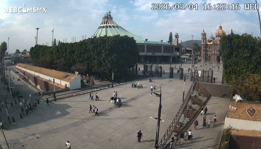Basílica de Santa Maria de Guadalupe, Basilica of Guadalupe Live Cam - Ciudad de Mexico, CDMX, Mexico