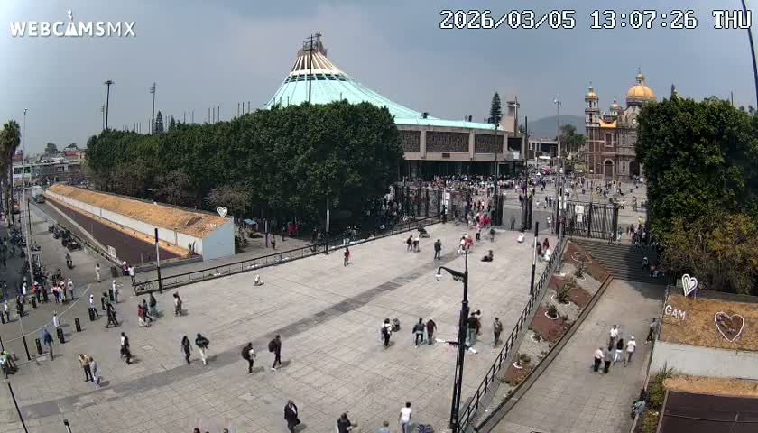 Basílica de Santa Maria de Guadalupe, Basilica of Guadalupe Live Cam - Ciudad de Mexico, CDMX, Mexico