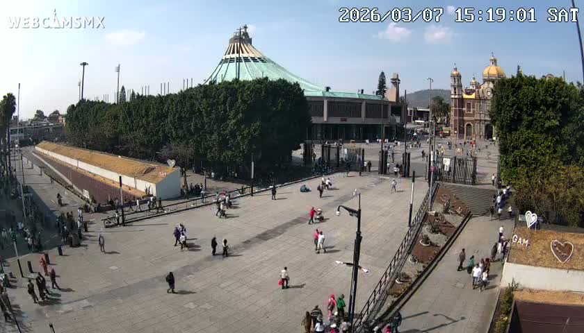 Basílica de Santa Maria de Guadalupe, Basilica of Guadalupe Live Cam - Ciudad de Mexico, CDMX, Mexico