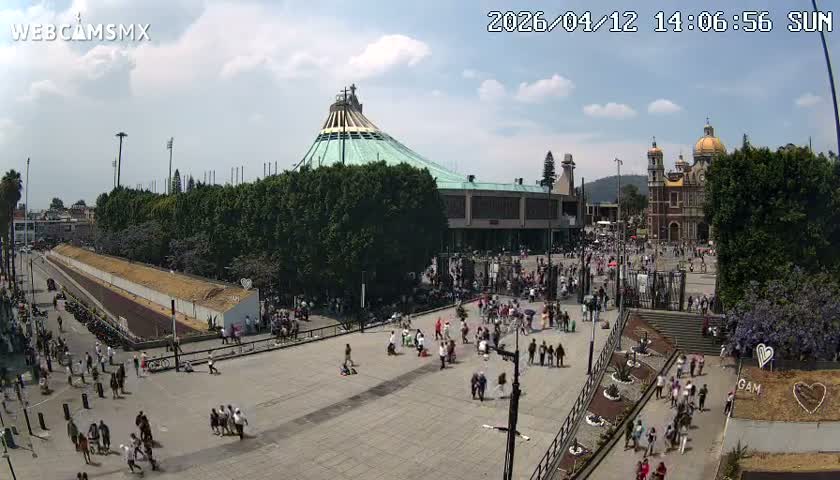 Basílica de Santa Maria de Guadalupe, Basilica of Guadalupe Live Cam - Ciudad de Mexico, CDMX, Mexico