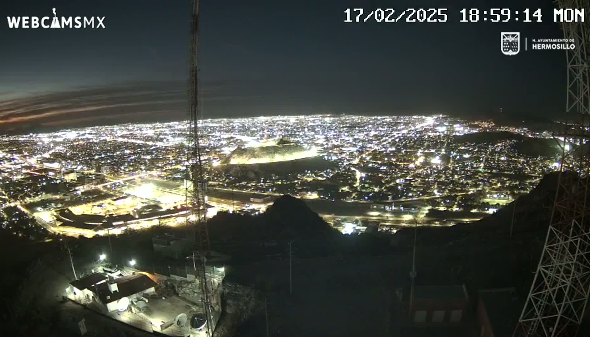 Ciudad de Hermosillo City Skyline Live Cam - Hermosillo,  Sonora, Mexico