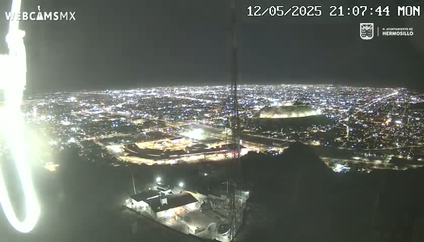 Ciudad de Hermosillo City Skyline Live Cam - Hermosillo,  Sonora, Mexico