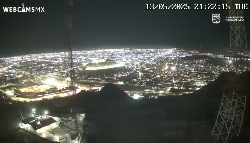 Ciudad de Hermosillo City Skyline Live Cam - Hermosillo,  Sonora, Mexico