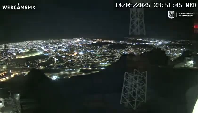Ciudad de Hermosillo City Skyline Live Cam - Hermosillo,  Sonora, Mexico